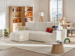 Sale Vente-unique Mesa de centro ovalada de MDF - Natural claro - ANTELADA Color natural claro