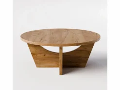 Mesa de centro redonda TORI Ø90 cm Roble Craft