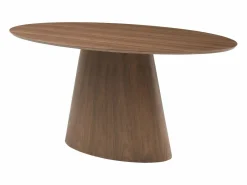 Clearance Vente-unique Mesa de comedor 6 comensales de MDF - Natural oscuro - ANTELADA Color natural oscuro