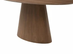 Clearance Vente-unique Mesa de comedor 6 comensales de MDF - Natural oscuro - ANTELADA Color natural oscuro