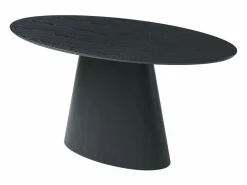 Hot Vente-unique Mesa de comedor 6 cubiertos de MDF - Natural claro - ANTELADA Negro