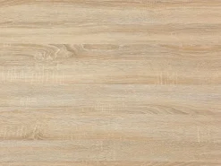 Vente-unique Mesa de comedor 6 personas de MDF y acero - Natural claro y negro - KOMONI