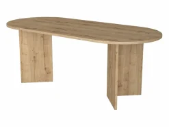 Best Mesa de comedor 8 personas - Natural claro - TOPANIA Mesa De Comedor