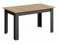 Vicco Mesa de comedor antracita/roble dorado 180x80x76 repose