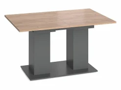 Mesa de comedor antracita 140x90x76 dix Mesa Extensible