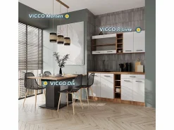 Mesa de comedor antracita 140x90x76 dix Mesa Extensible