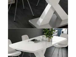 Clearance Vicco Mesa de comedor 120x80x76 chinto Blanco