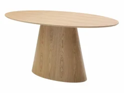 Vente-unique Mesa de comedor de 6 cubiertos de MDF - Natural claro - ANTELADA