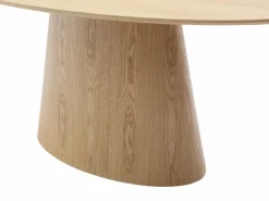 Vente-unique Mesa de comedor de 6 cubiertos de MDF - Natural claro - ANTELADA