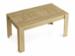 Skraut Home Mesa de Comedor de 140cm extensible 200cm, Color Naturale.