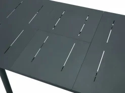 Sale Mesa de comedor de jardín de aluminio para 4 personas - Antracita - LOTTYS de Comedores De Jardín