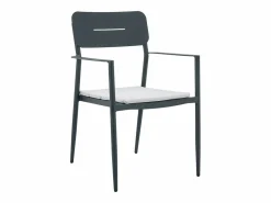 Sale Mesa de comedor de jardín de aluminio para 4 personas - Antracita - LOTTYS de Comedores De Jardín