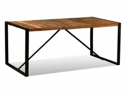 Best vidaxl Mesa de comedor de madera maciza reciclada 180 cm Multicolor