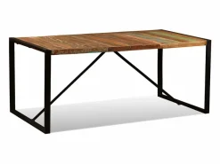 Best vidaxl Mesa de comedor de madera maciza reciclada 180 cm Multicolor