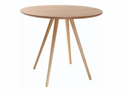 Best Miliboo Mesa de comedor diseño redondo fresno D90 ARTIK Color natural claro