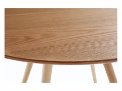 Best Miliboo Mesa de comedor diseño redondo fresno D90 ARTIK Color natural claro