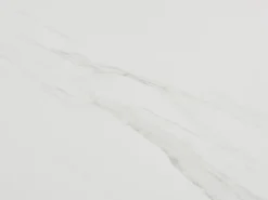 Maison Céphy Mesa de comedor en cerámica y vidrio templado - Efecto mármol blanco y negro - LIOMELI