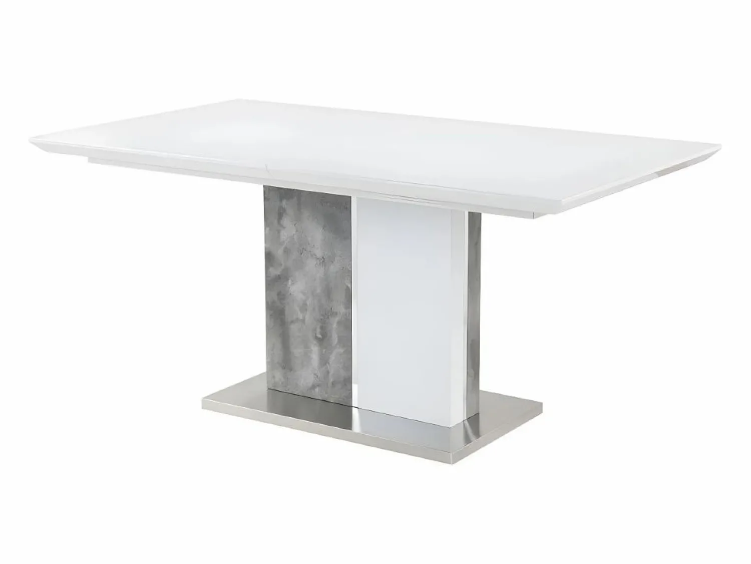 New Mesa de comedor extensible 6 a 8 comensales de MDF blanco EREN Mesa Extensible|Mesa De Comedor