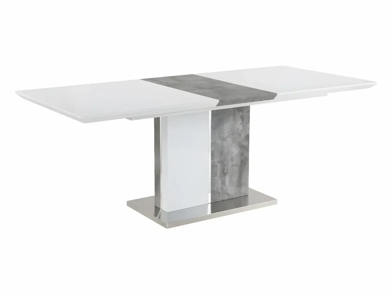 New Mesa de comedor extensible 6 a 8 comensales de MDF blanco EREN Mesa Extensible|Mesa De Comedor
