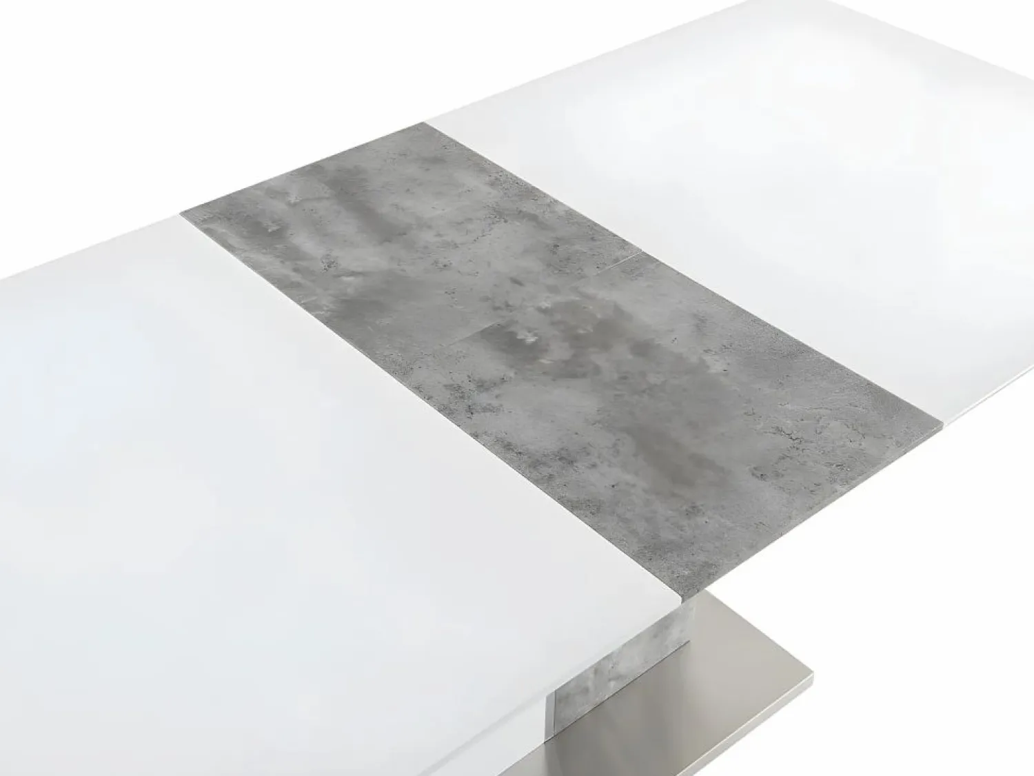 New Mesa de comedor extensible 6 a 8 comensales de MDF blanco EREN Mesa Extensible|Mesa De Comedor