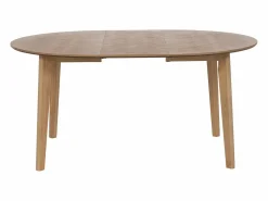 Hot Mesa de comedor extensible para 4 a 8 personas chapado de roble - Natural - MARIZEL Mesa Extensible|Mesa De Comedor