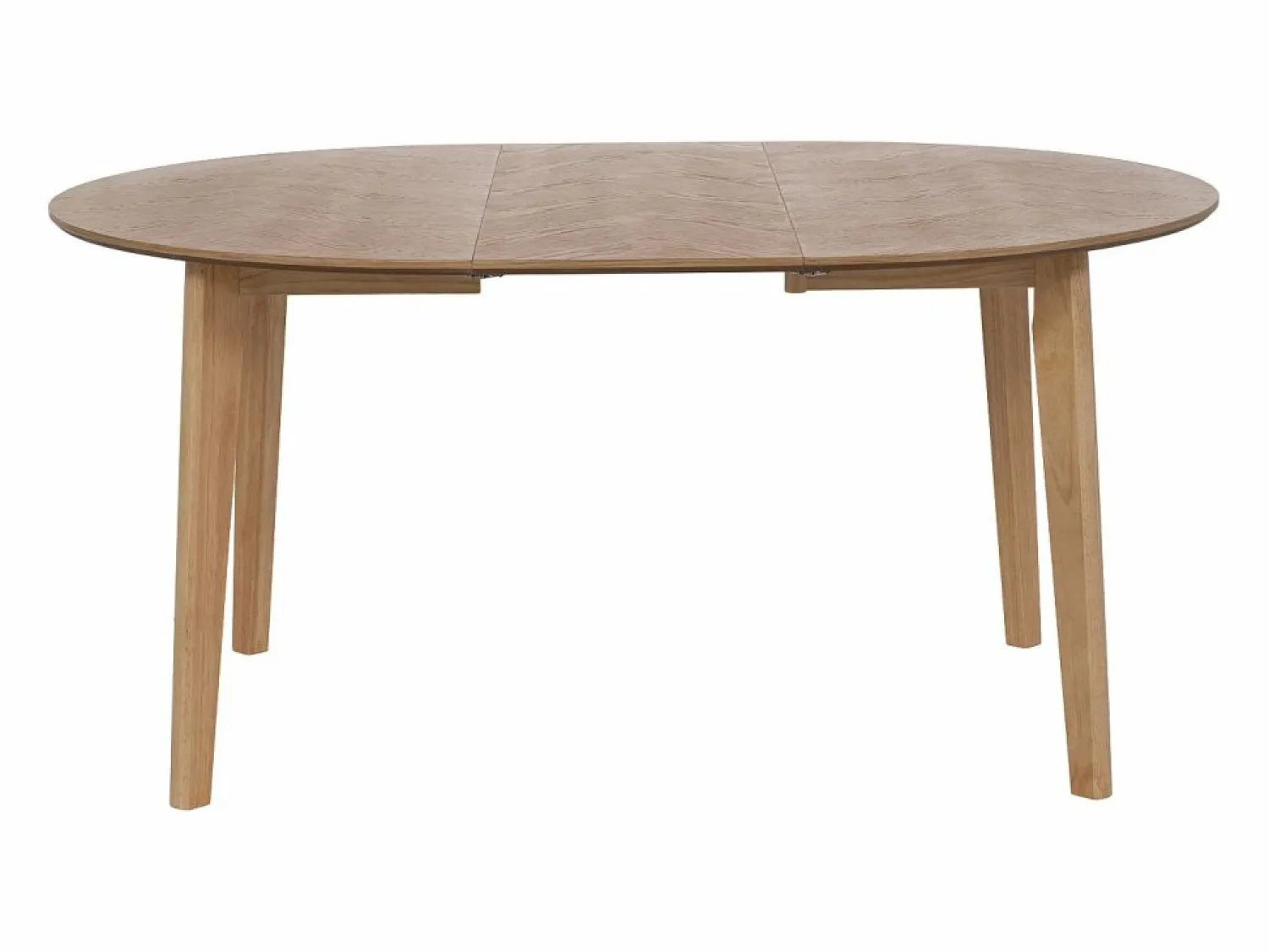 Hot Mesa de comedor extensible para 4 a 8 personas chapado de roble - Natural - MARIZEL Mesa Extensible|Mesa De Comedor