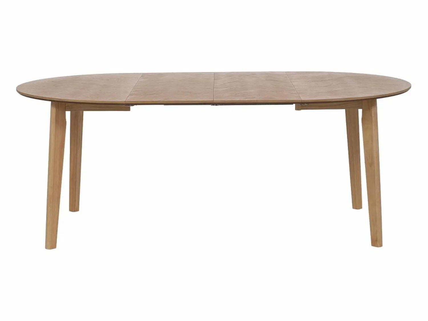 Hot Mesa de comedor extensible para 4 a 8 personas chapado de roble - Natural - MARIZEL Mesa Extensible|Mesa De Comedor