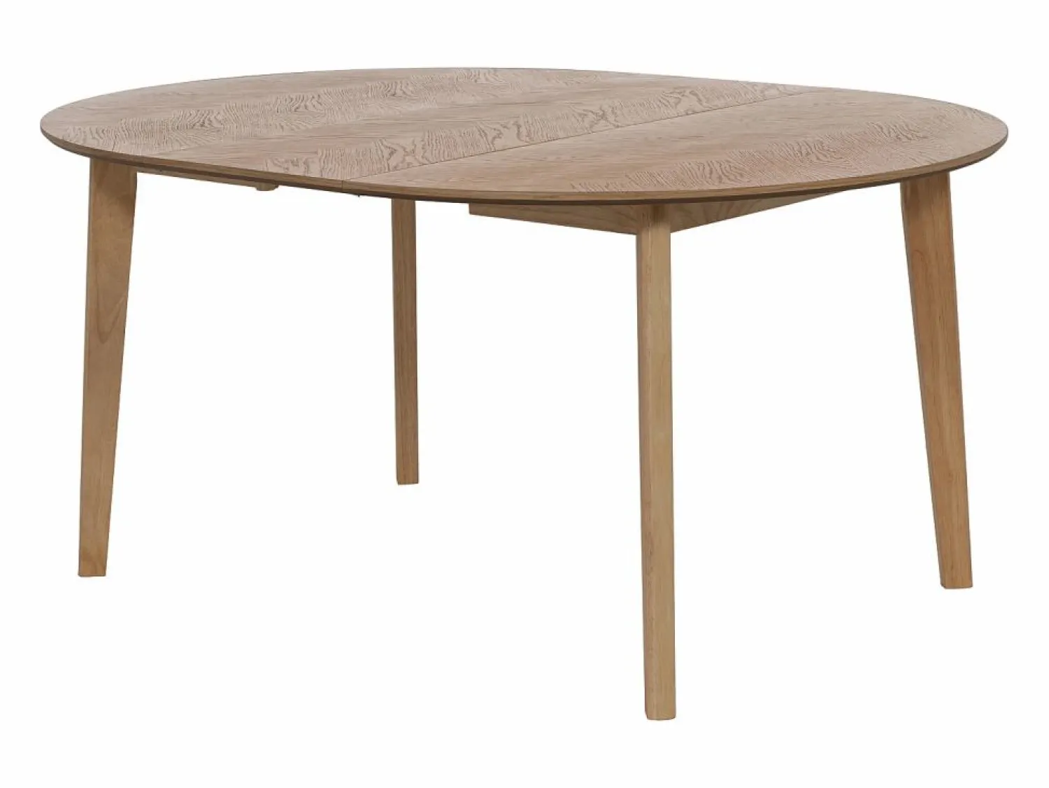 Hot Mesa de comedor extensible para 4 a 8 personas chapado de roble - Natural - MARIZEL Mesa Extensible|Mesa De Comedor