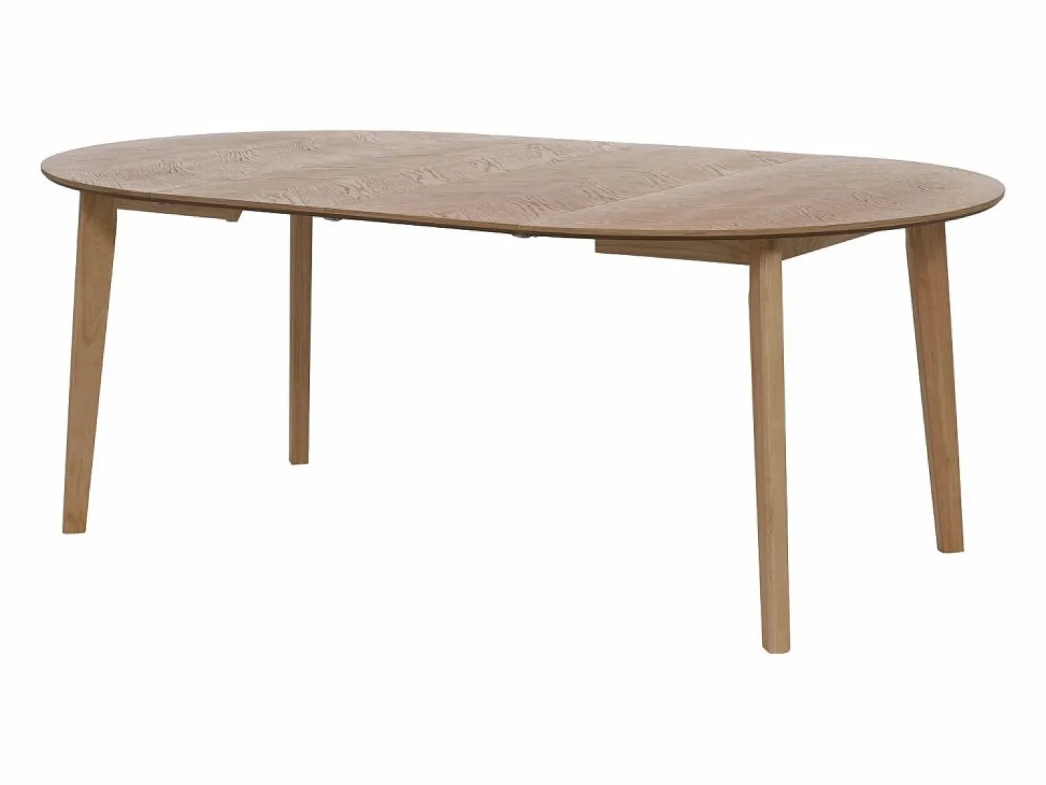 Hot Mesa de comedor extensible para 4 a 8 personas chapado de roble - Natural - MARIZEL Mesa Extensible|Mesa De Comedor