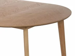 Hot Mesa de comedor extensible para 4 a 8 personas chapado de roble - Natural - MARIZEL Mesa Extensible|Mesa De Comedor