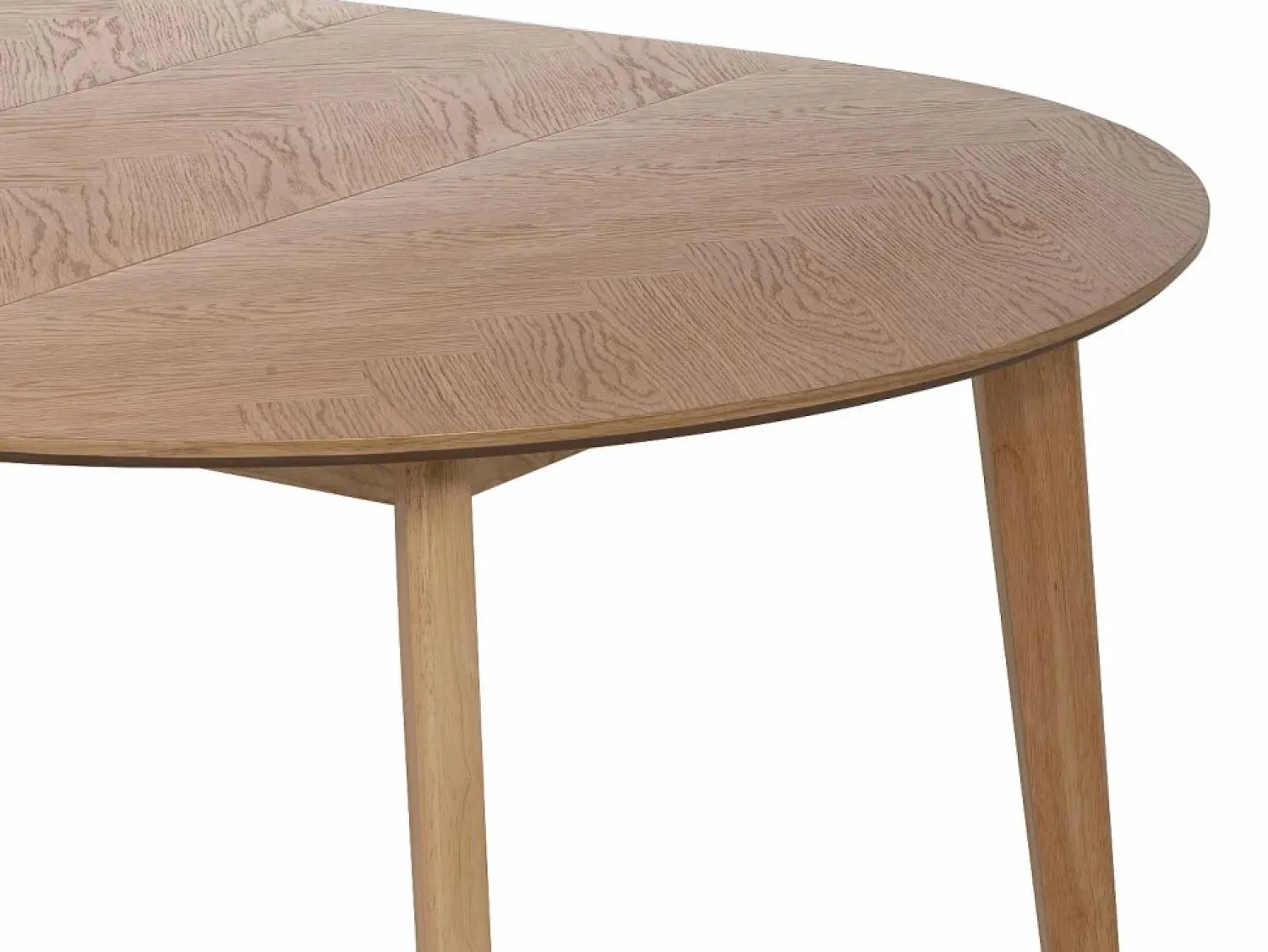 Hot Mesa de comedor extensible para 4 a 8 personas chapado de roble - Natural - MARIZEL Mesa Extensible|Mesa De Comedor