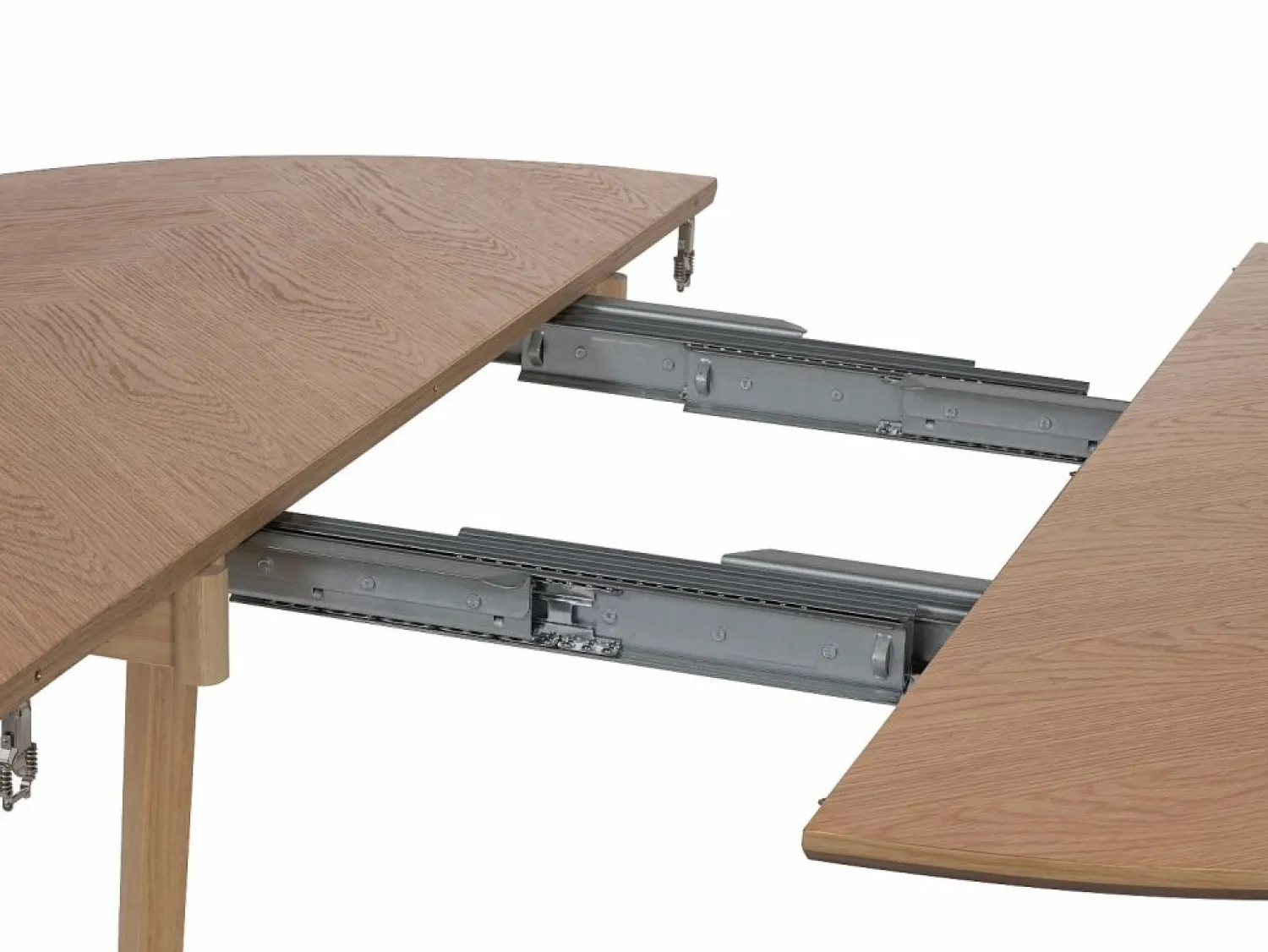 Hot Mesa de comedor extensible para 4 a 8 personas chapado de roble - Natural - MARIZEL Mesa Extensible|Mesa De Comedor