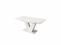 Merax Mesa de comedor extensible - 120/160 x 80 x 75 cm - para 4-6 personas - Patas en forma de V - MDF -