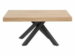 Best Mesa de comedor extensible 6 a 10 comensales de MDF - Natural y negro - CATONAV Mesa Extensible|Mesa De Comedor