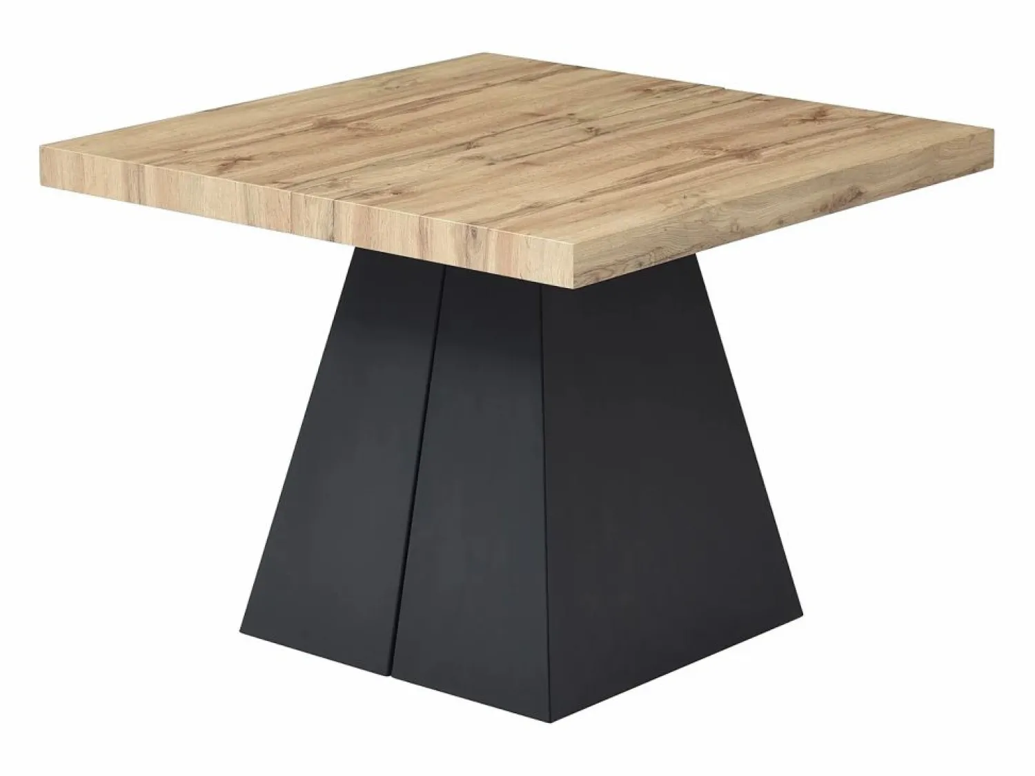 Sale Mesa de comedor extensible de 4 a 10 personas en MDF y metal - Natural y Negro - EMELIA Mesa Extensible|Mesa De Comedor