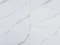 Best Vente-unique Mesa de comedor extensible para 6 a 10 personas en MDF - Efecto Mármol Blanco y Negro - KORIZEA Negro / Blanco