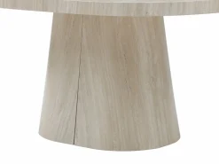 Outlet Mesa de comedor extensible para 6 a +12 personas en MDF - Efecto travertino - CLOEVA Mesa Extensible