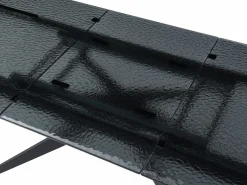 Maison Céphy Mesa de comedor extensible en vidrio templado burbujeado y metal - - LEGRIO de