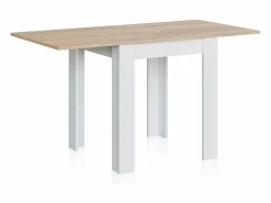 Discount Mesa de comedor extensible Giro Blanco Artik (Blanco Mate) - Roble Canadian Mesa Extensible