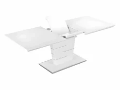 New Vente-unique Mesa de comedor extensible AMELLE para 6 a 8 cubiertos, lacada en Blanco