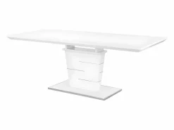 New Vente-unique Mesa de comedor extensible AMELLE para 6 a 8 cubiertos, lacada en Blanco