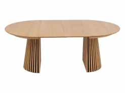 Discount Mesa de comedor extensible 4 a 8 personas de roble - Natural - CARMIZA Mesa Extensible