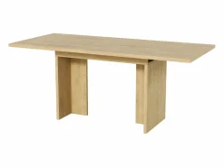 Hauss Spole Mesa de comedor extensible 140/180x80 cm para 6 a 8 personas - Natural claro