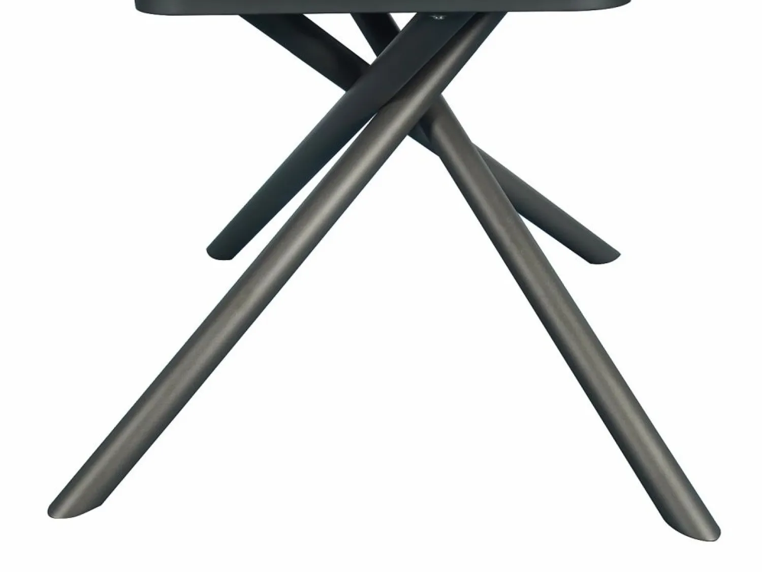 Mesa de comedor extensible para 4 a 6 personas en cerámica, MDF y metal - Efecto mármol marrón y gris - FEROLA Mesa Extensible|Mesa De Comedor