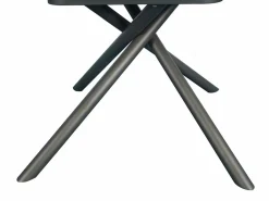 Best Mesa de comedor extensible para 4 a 6 personas en cerámica, MDF y metal - Efecto mármol blanco y bronce - FEROLA Mesa Extensible|Mesa De Comedor
