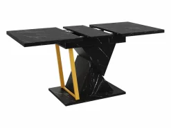 Discount Mesa de comedor extensible para 6 personas - 110/140 x 80 x 76 cm - para comedores y cocinas - MDF + metal - Mesa Extensible|Mesa De Comedor