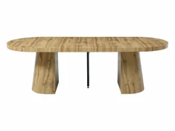 Discount Vente-unique Mesa de comedor extensible para 6 a 12 personas en MDF - Natural Claro - CLOEVA Color natural claro