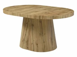 Discount Vente-unique Mesa de comedor extensible para 6 a 12 personas en MDF - Natural Claro - CLOEVA Color natural claro