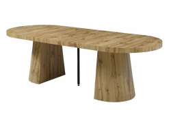 Discount Vente-unique Mesa de comedor extensible para 6 a 12 personas en MDF - Natural Claro - CLOEVA Color natural claro