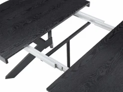 Outlet Vente-unique Mesa de comedor extensible para 6 a 12 comensales de MDF y acero - - KOMONI Negro